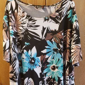 Company B Brand Knit Floral Top